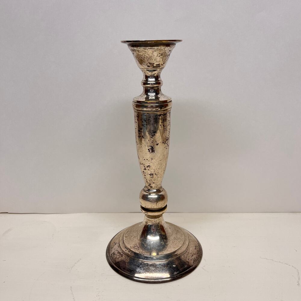 Villeroy & Boch 9" Silverplated Traditional Colonial Candlestick Candleholder